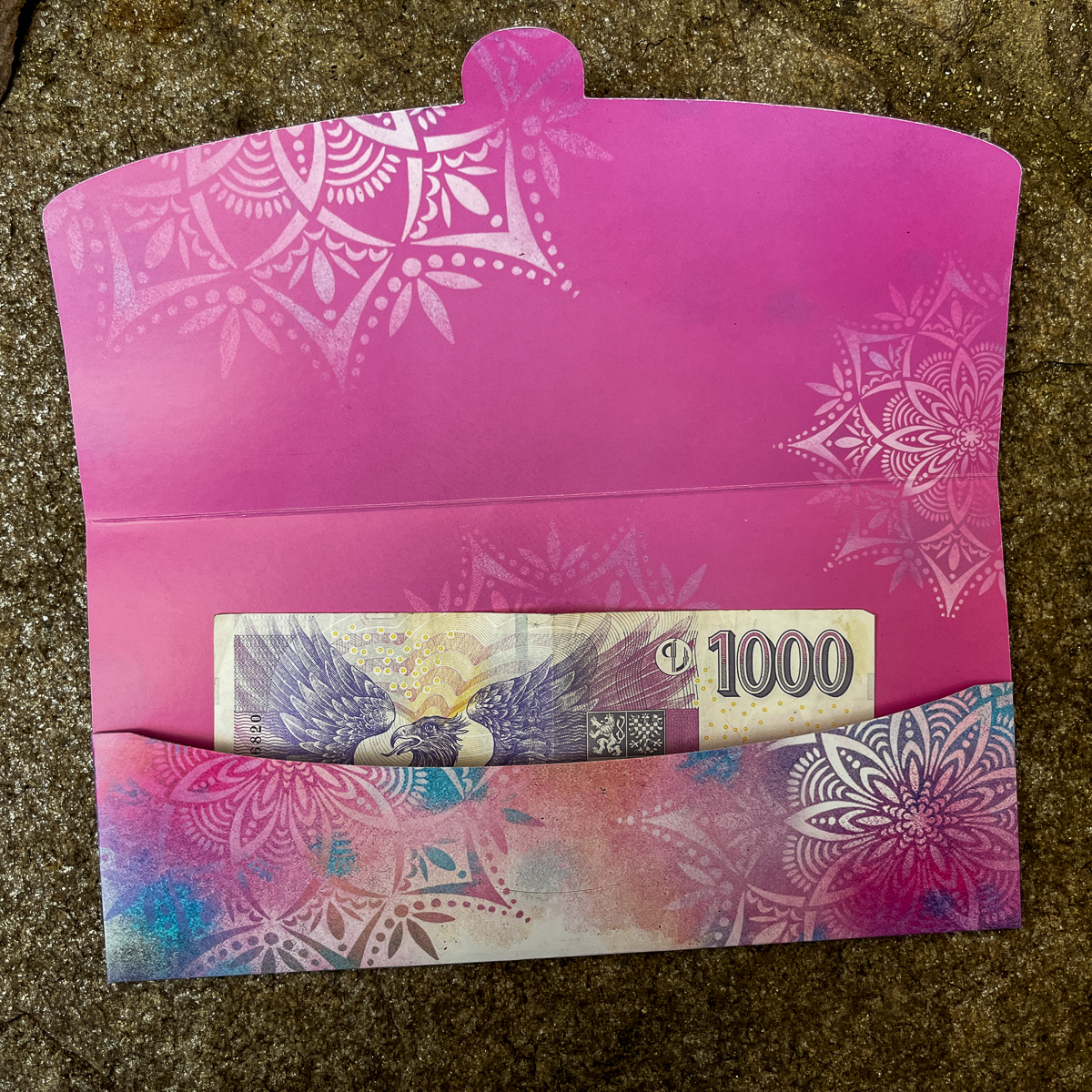 Mandalová dárková obálka - Obrázek 2