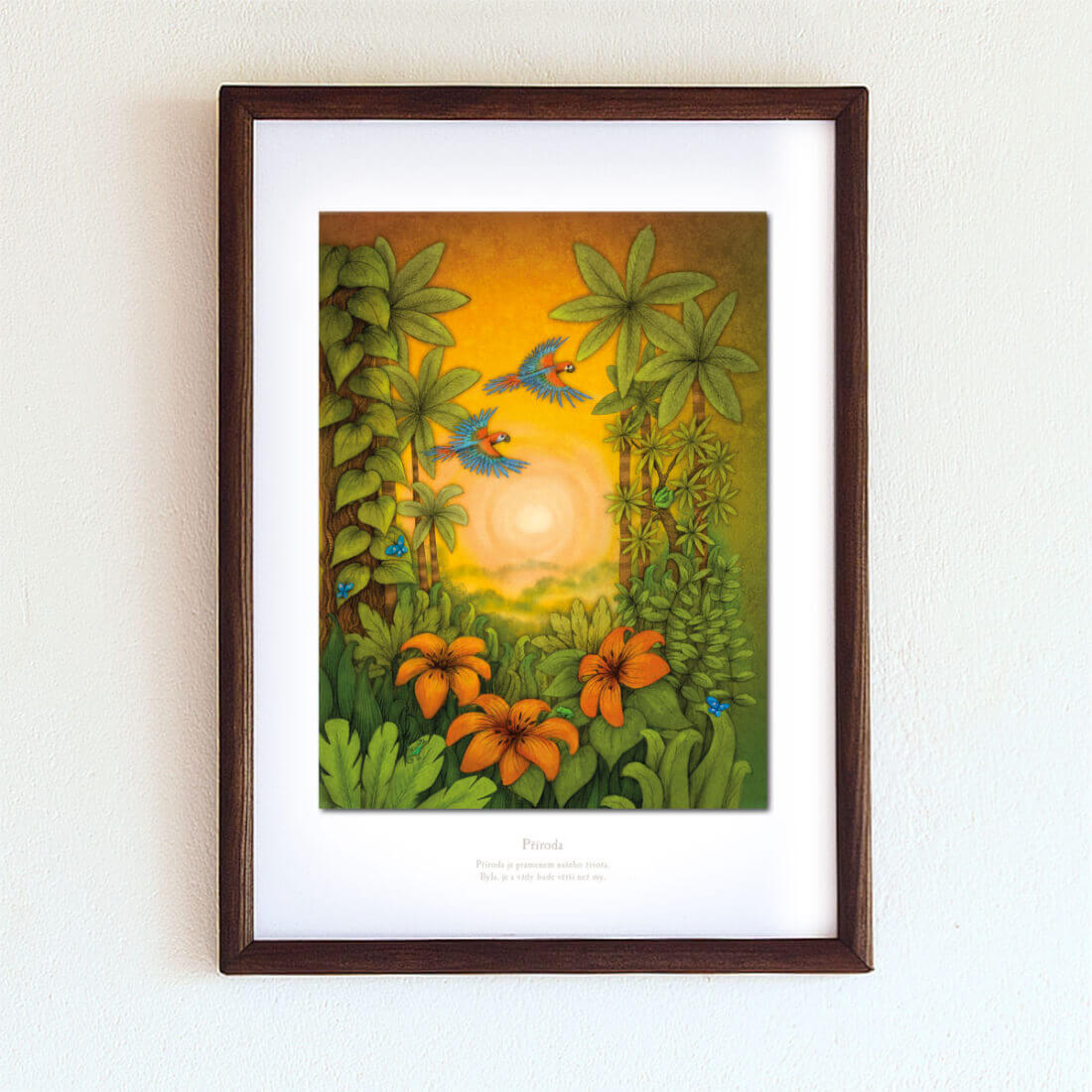obrázek Příroda - A4-rámeček