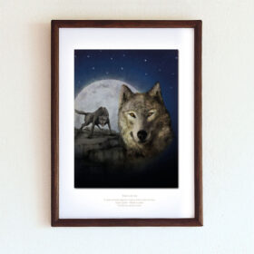 Obrázek Dobro a zlo A4 v rámečku