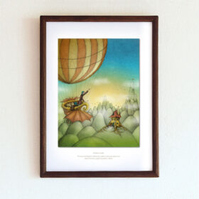 Obrázek Kořeny a křídla A4 v rámečku