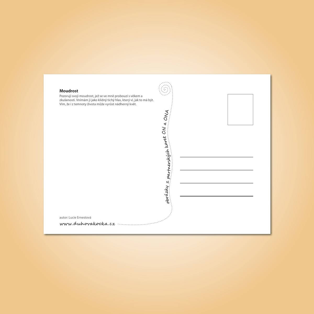Pohlednice on a ona - Moudrost