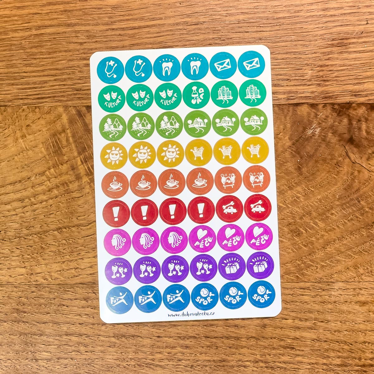 Praktické samolepky do diáře