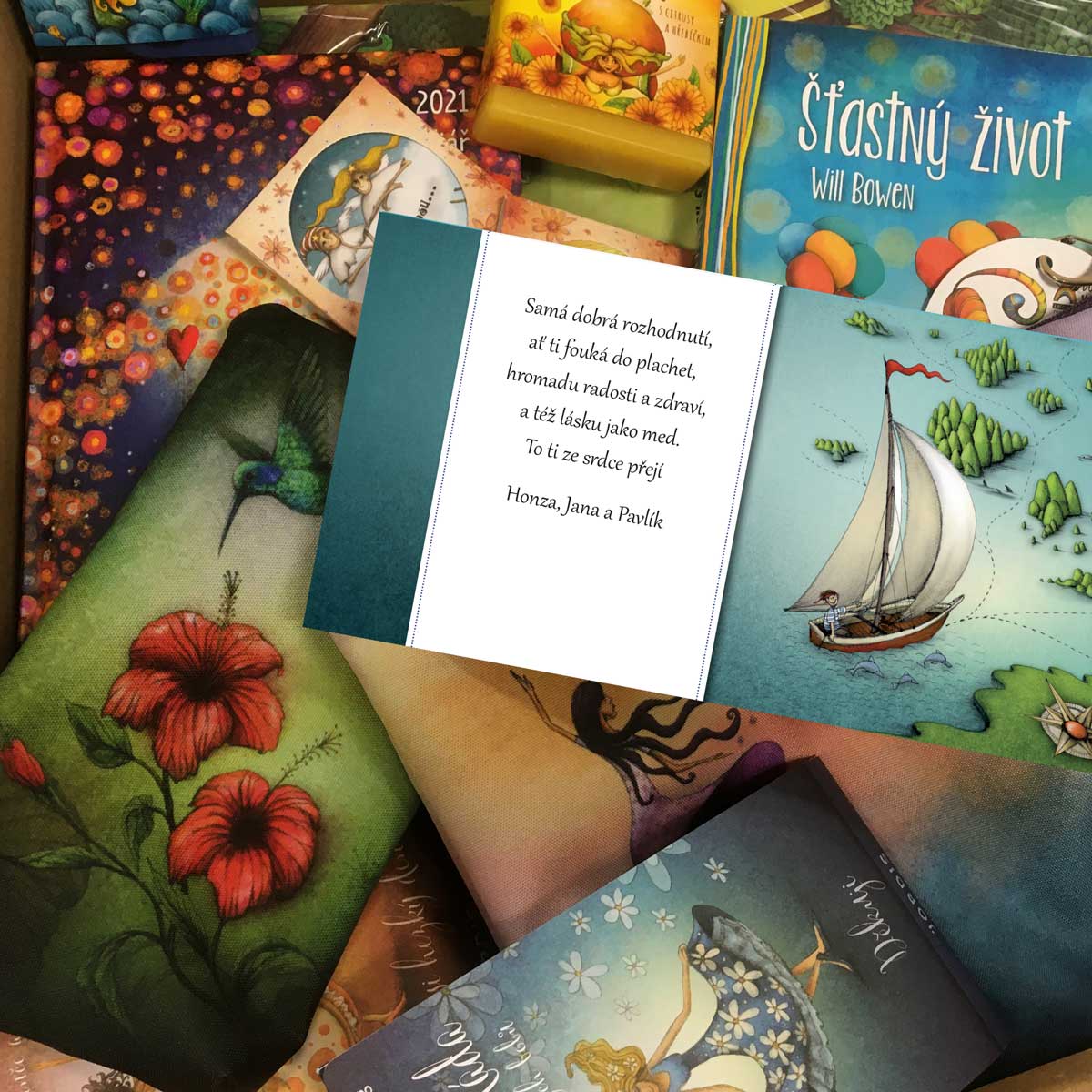 Přáníčko Lodička DL - Obrázek 2