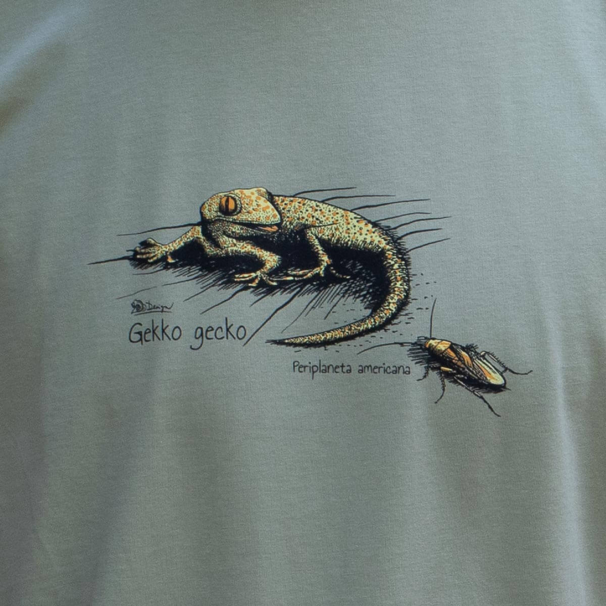 Tričko Gekon - khaki - Obrázek 2