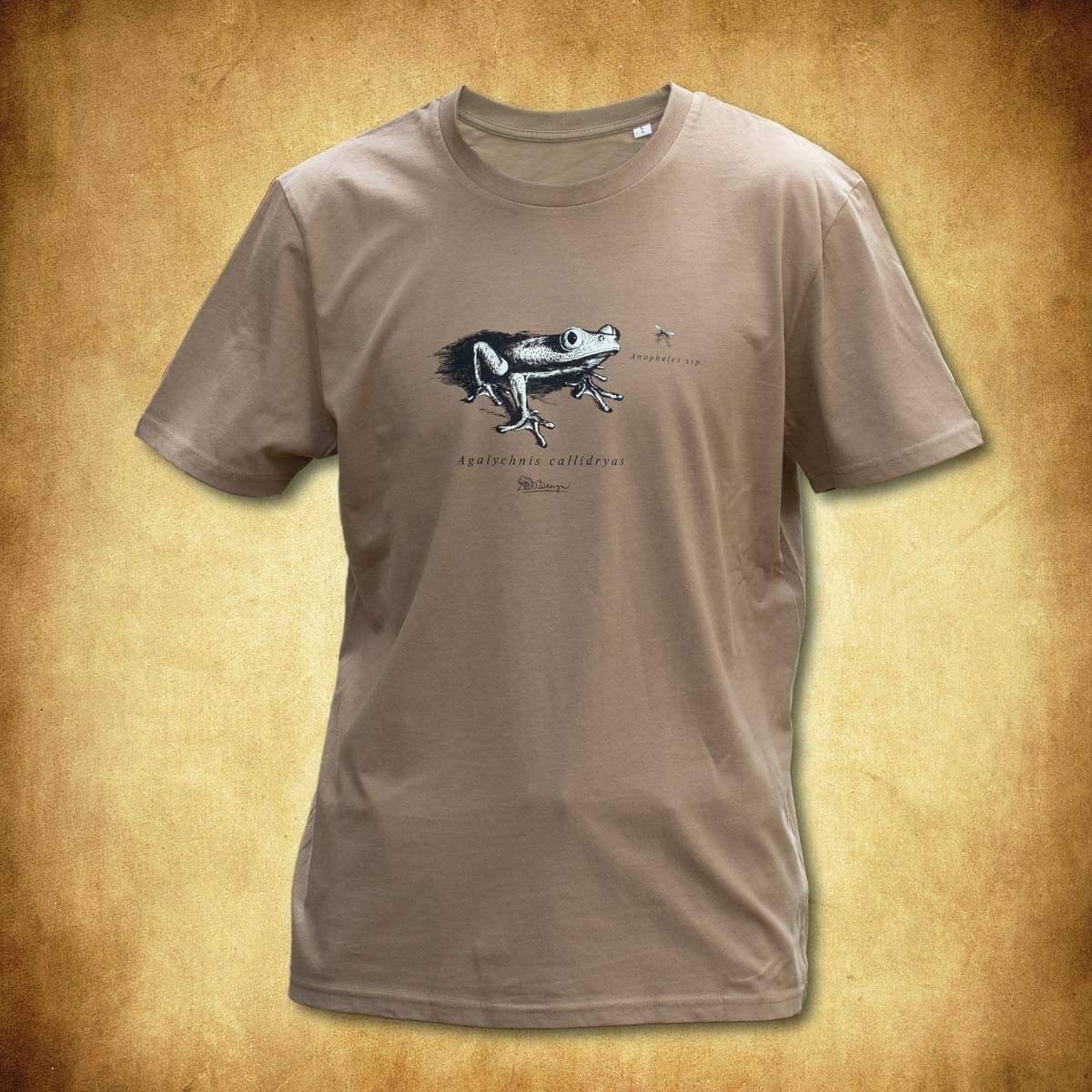 Tričko Žába a komár - hnědá